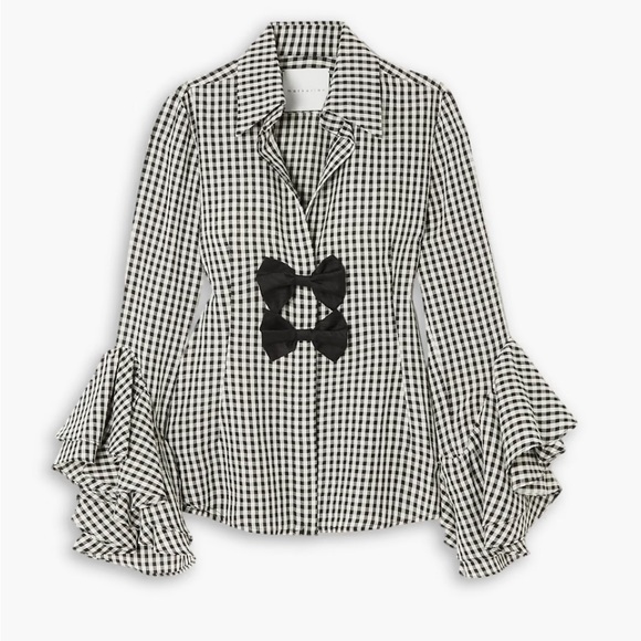 💥SALE💥 NEW $2690 Markarian Blouse Pant Set NWT Vacation Resort Wear Size 6 - Picture 4 of 17